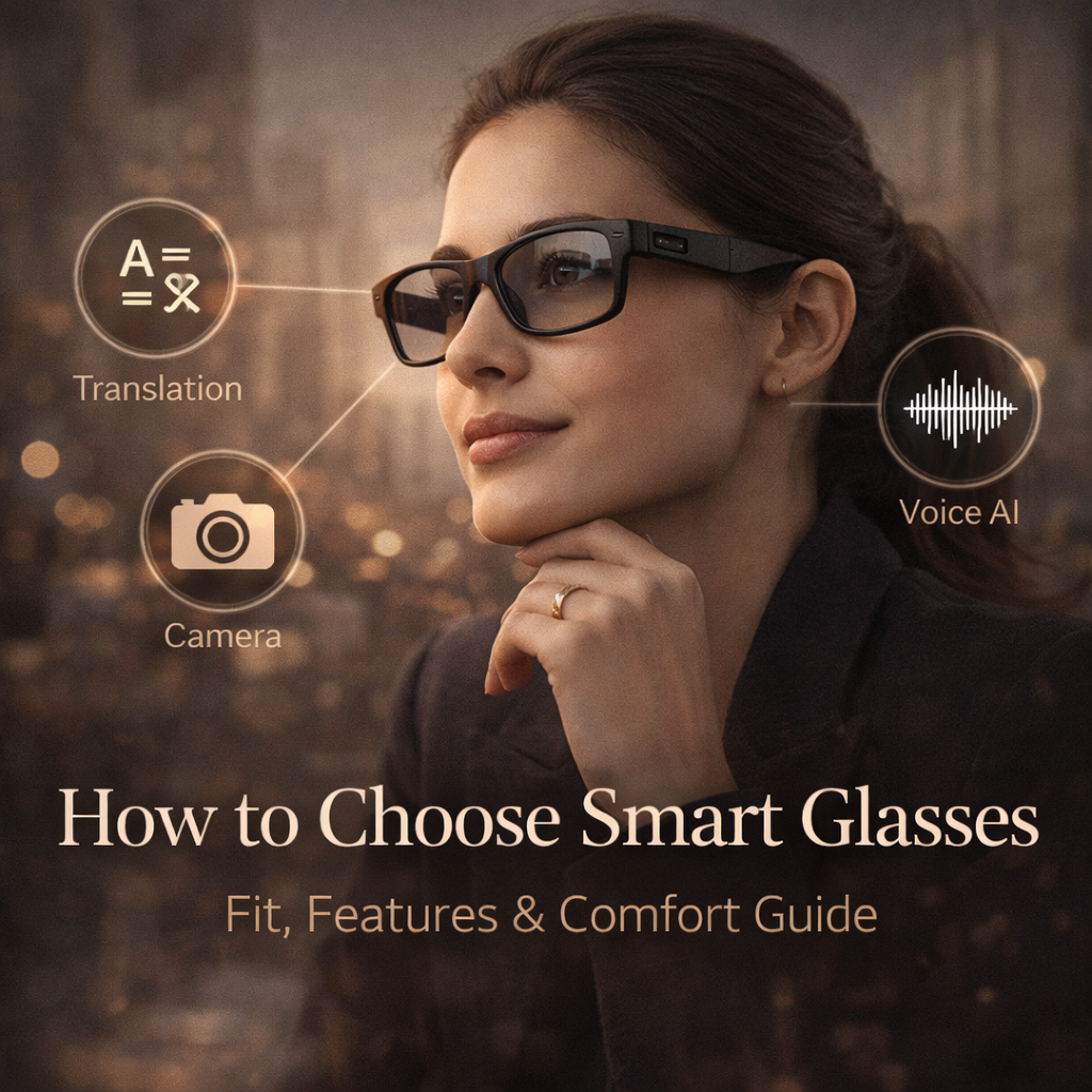 How to Choose the Right Smart Glasses (Fit, Features & Comfort Guide)