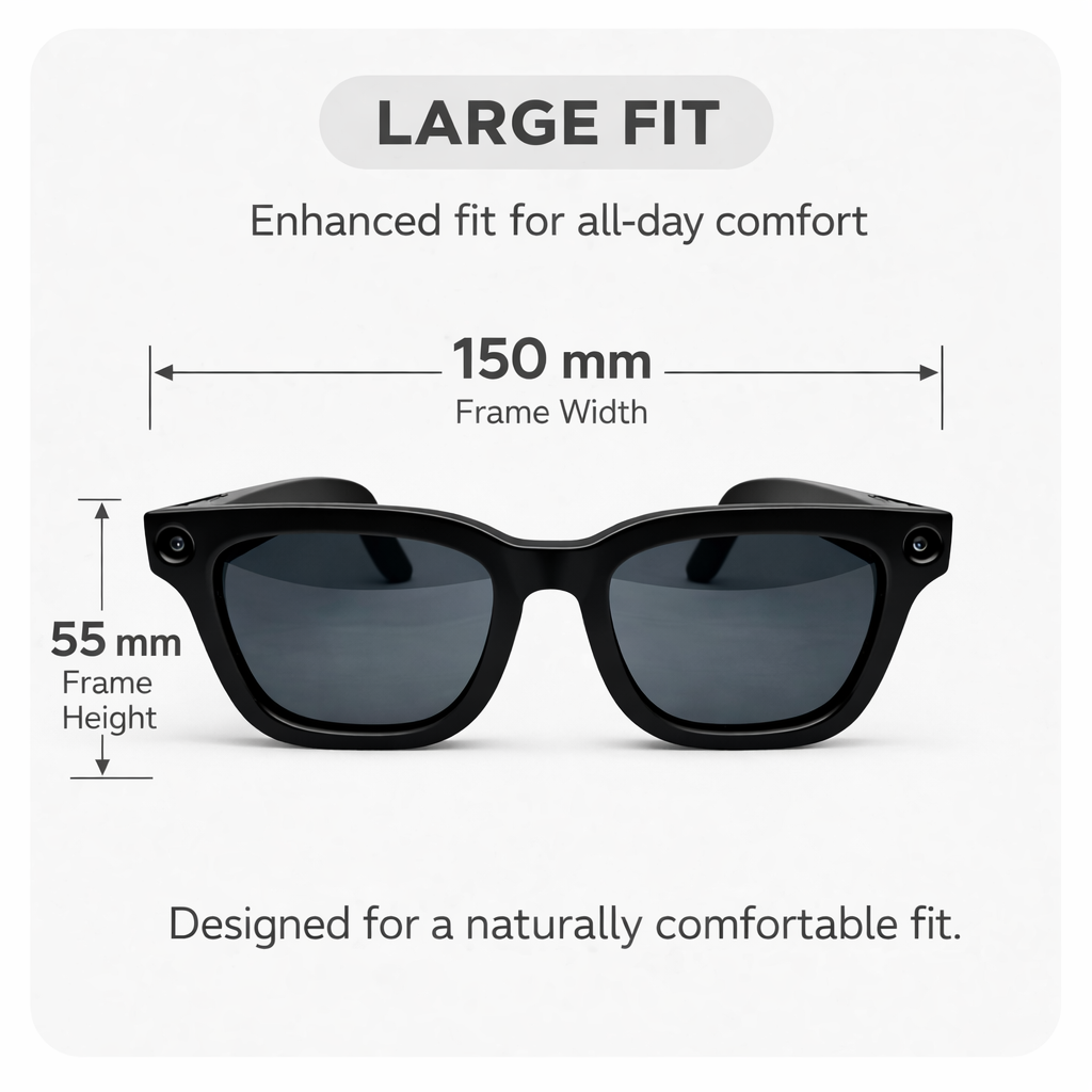 Orange Duck AI Smart Sunglasses – Large Fit
