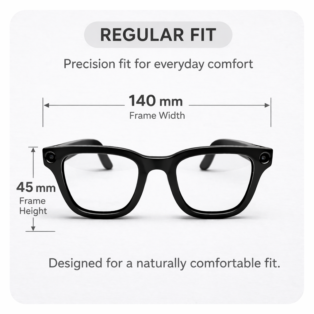 Orange Duck AI Smart Glasses – Regular Fit